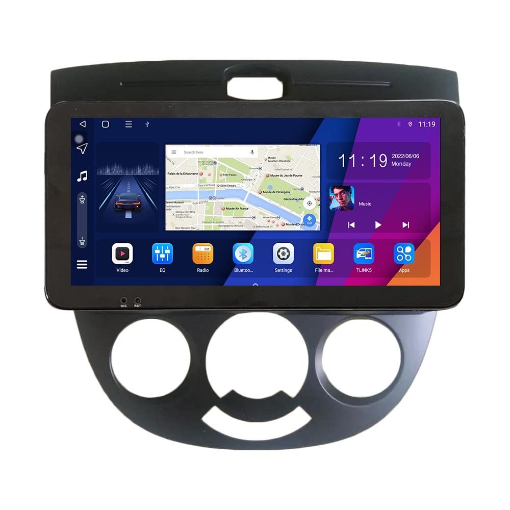 ZERTRAN 10.33" QLED/IPS 1600x720 Touchscreen CarPlay & Android Auto Android Autoradio Car Navigation Stereo Multimedia Player GPS Radio DSP ForforBuick excelle hrv 2004-2008