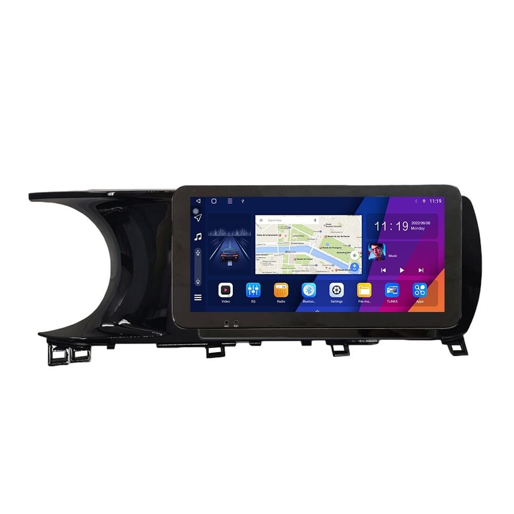 ZERTRAN 10.33" QLED/IPS 1600x720 Touchscreen CarPlay & Android Auto Android Autoradio Car Navigation Stereo Multimedia Player GPS Radio DSP Forkia k5 2020-2021 uv Black
