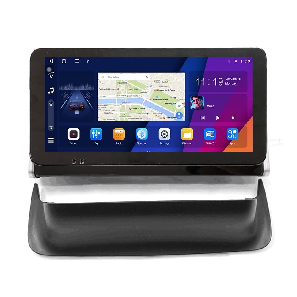 ZERTRAN 10.33" QLED/IPS 1600x720 Touchscreen CarPlay & Android Auto Android Autoradio Car Navigation Stereo Multimedia Player GPS Radio DSP Fortoyota rav4 2018-2020