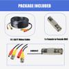 SLLEA 65ft Black BNC Video Power Wire Cord Replacement for Camera Cable SDE-4003 SDE-5003 view 3