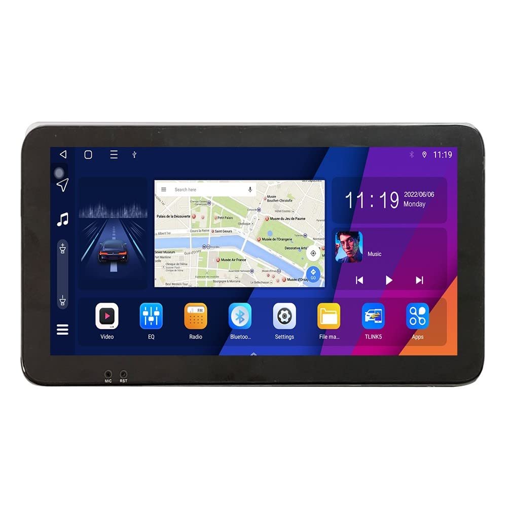 ZERTRAN 10.33" QLED/IPS 1600x720 Touchscreen CarPlay & Android Auto Android Autoradio Car Navigation Stereo Multimedia Player GPS Radio DSP Fortoyota Verso 2009-2018
