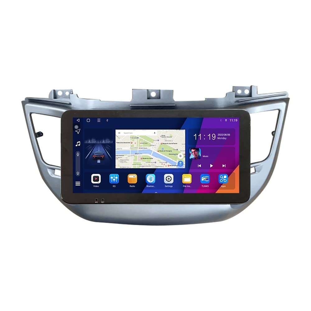 ZERTRAN 10.33" QLED/IPS 1600x720 Touchscreen CarPlay & Android Auto Android Autoradio Car Navigation Stereo Multimedia Player GPS Radio DSP Forhyundai Tucson 2015-2021 RHD