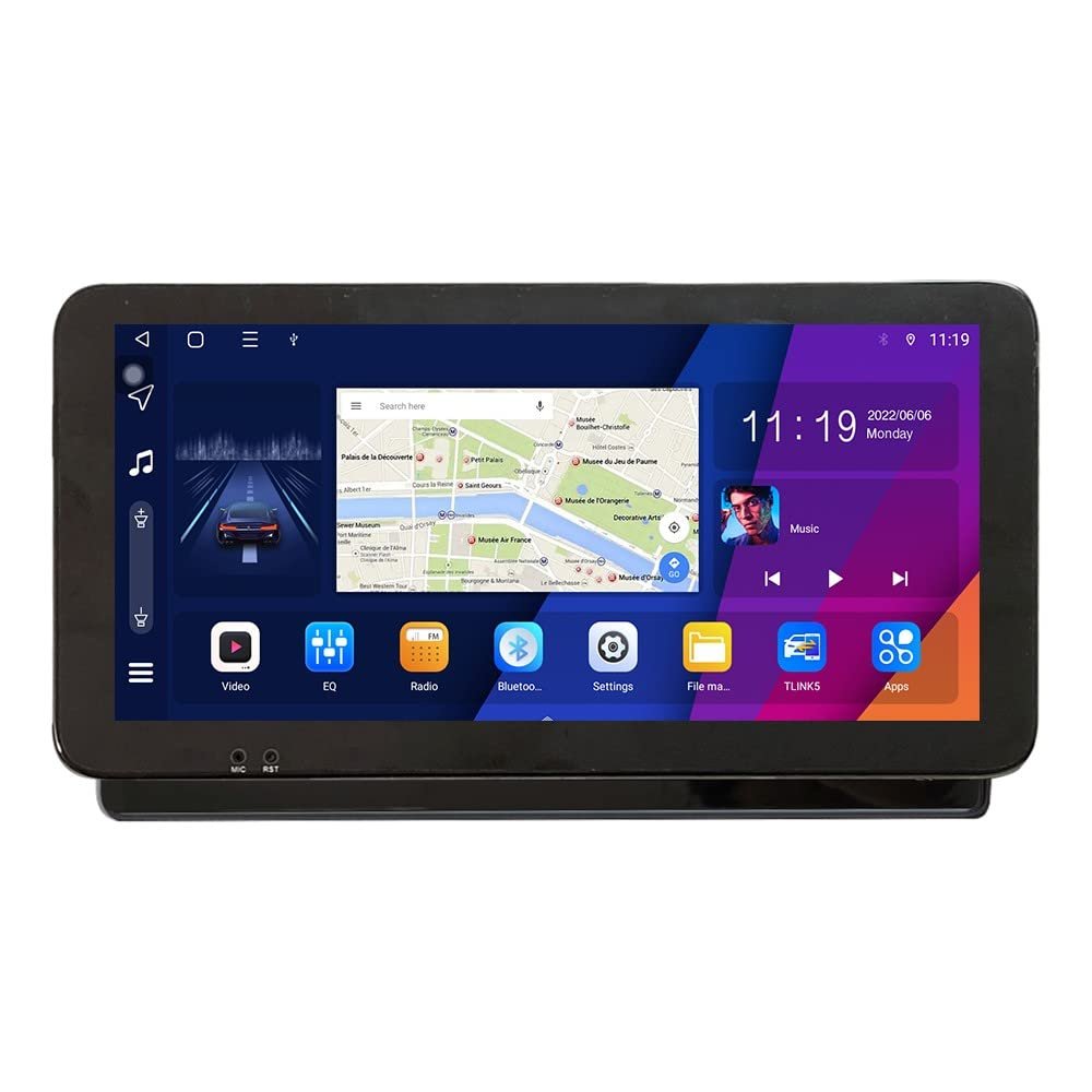 ZERTRAN 10.33" QLED/IPS 1600x720 Touchscreen CarPlay & Android Auto Android Autoradio Car Navigation Stereo Multimedia Player GPS Radio DSP Fortoyota Wish 2009-2012