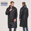 YDYJKI 2 Pack Waterproof Rain Ponchos for Adults-Reusable Emergency Raincoats with Hoodand Drawstring -LightweightPonchos for Women and Men (Black) view 4