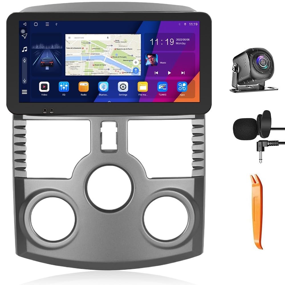 CarPlay Android Auto Navigation Stereo GPS Radio Reverse Camera Display 10.33" QLED Touchscreen Headunit Tablet Pad Media Player for Toyota Rush for Daihatsu Terios 2006-2016 Octa Core 6G+128G