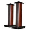 Audio Stand 1 Pair of Wooden Speaker Stands 62cm High Sound Stand Conference Room Living Room Speaker Placement Stand Surround Speaker Stand (Color : Brown, Size : 24.2 * 28.7 * 62.7cm) view 1