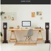 Audio Stand 1 Pair of Wooden Speaker Stands 62cm High Sound Stand Conference Room Living Room Speaker Placement Stand Surround Speaker Stand (Color : Brown, Size : 24.2 * 28.7 * 62.7cm) view 2