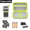 Case Compatible with Brother for P-Touch PTH110/ PRTH110/ Pro PT-H111/ PTE110 Portable Label Maker, Storage Holder Carrying Organizer for Label Tapes, AC Adapter, Charging Cables (Box Only) -White view 2