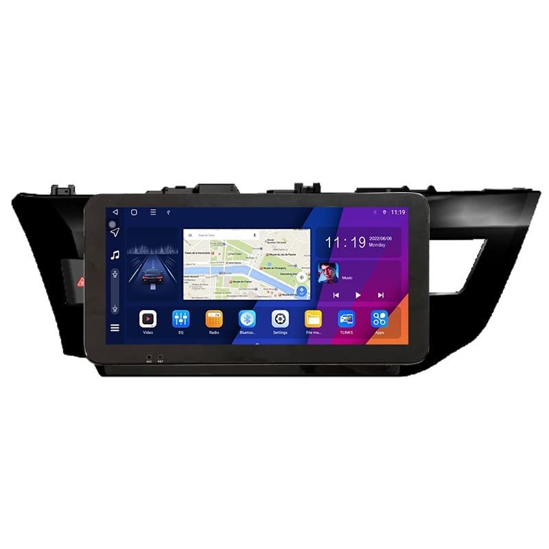 ZERTRAN 10.33" QLED/IPS 1600x720 Touchscreen CarPlay & Android Auto Android Autoradio Car Navigation Stereo Multimedia Player GPS Radio DSP Fortoyota Levin 2013-2018