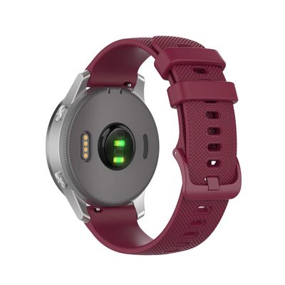 Anrir Silicone Band for Garmin Vivoactive 4S, Vivomove 3S 39mm, Venu 2S, Forerunner 255s - 18mm, Fossil Women's Gen 6/5E 42mm, Sport 41mm - Red