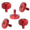 BGNing Thumb Screw Camera Mount Screw 1/4 Male to Female Threaded Camera Tripod Adapter Microphone Stand Adapter for Camera Mounting Plate Flash Bracket (5pcs red) view 1