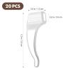 ARTIBETTER 20 Pairs Silicone Eyeglass Ear Grips Non-Slip Ear Hooks for Sunglasses Glasses - Fits 4-12Mm Temples Transparent Design view 2