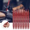 Joyzan Marking Pen, 10pcs Double End Marker Piercing Positioning Pen Tool Removable Marker Aesthetic Procedures Surgical Stencil Sites Bold Tip Scribe Art Men Women Teenage Adult Gifts Red view 2