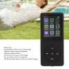 Digital Music Player, Portable Digital Lossless Music MP3 MP4 Player for Kids, Ultra Thin MP3 MP4 Player with Accessories, Voice Record FM Radio Photo Viewer 1.8 Inch LCD, Support Small Memory(Black) view 3
