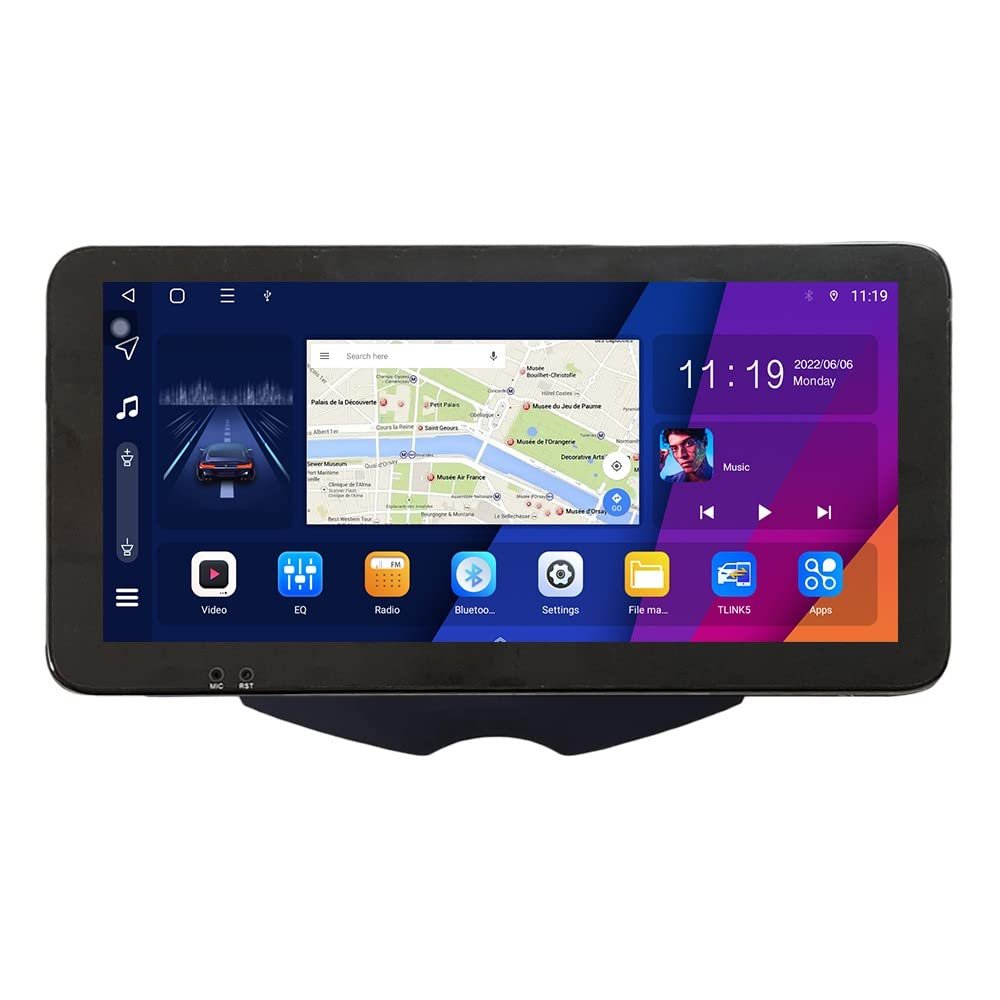 ZERTRAN 10.33" QLED/IPS 1600x720 Touchscreen CarPlay & Android Auto Android Autoradio Car Navigation Stereo Multimedia Player GPS Radio DSP Forhyundai Velo Ster 2011-2015