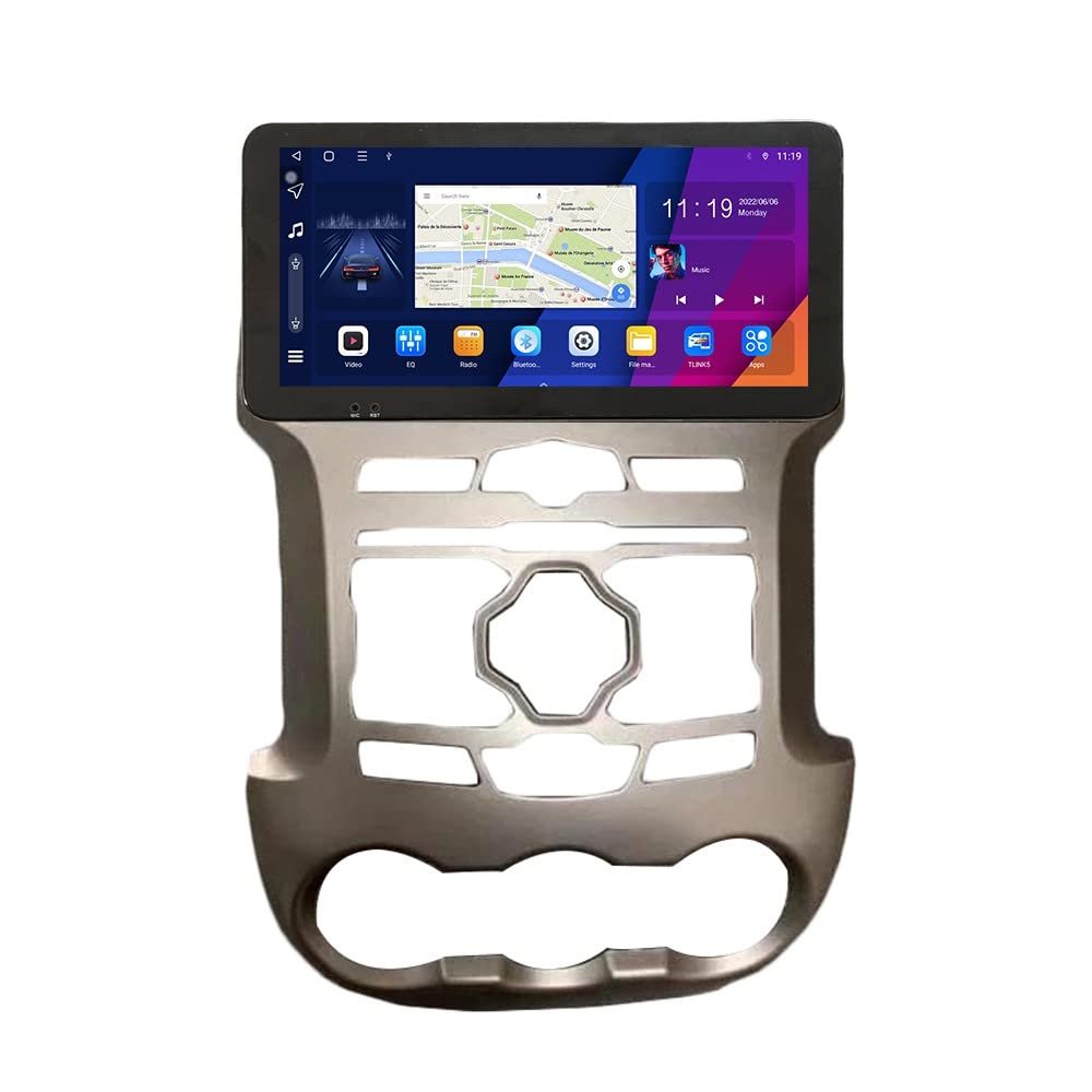 ZERTRAN 10.33" QLED/IPS 1600x720 Touchscreen CarPlay & Android Auto Android Autoradio Car Navigation Stereo Multimedia Player GPS Radio DSP Forford f250 2011-2019