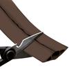 D-Line CC-3 Cable Protector, Floor Cord Channel, Wire Cover, Protect Cables & Prevent Trip Hazards - 1.8 Meter Length, Cavity 17mm (W) x 9mm (H) - Brown view 4