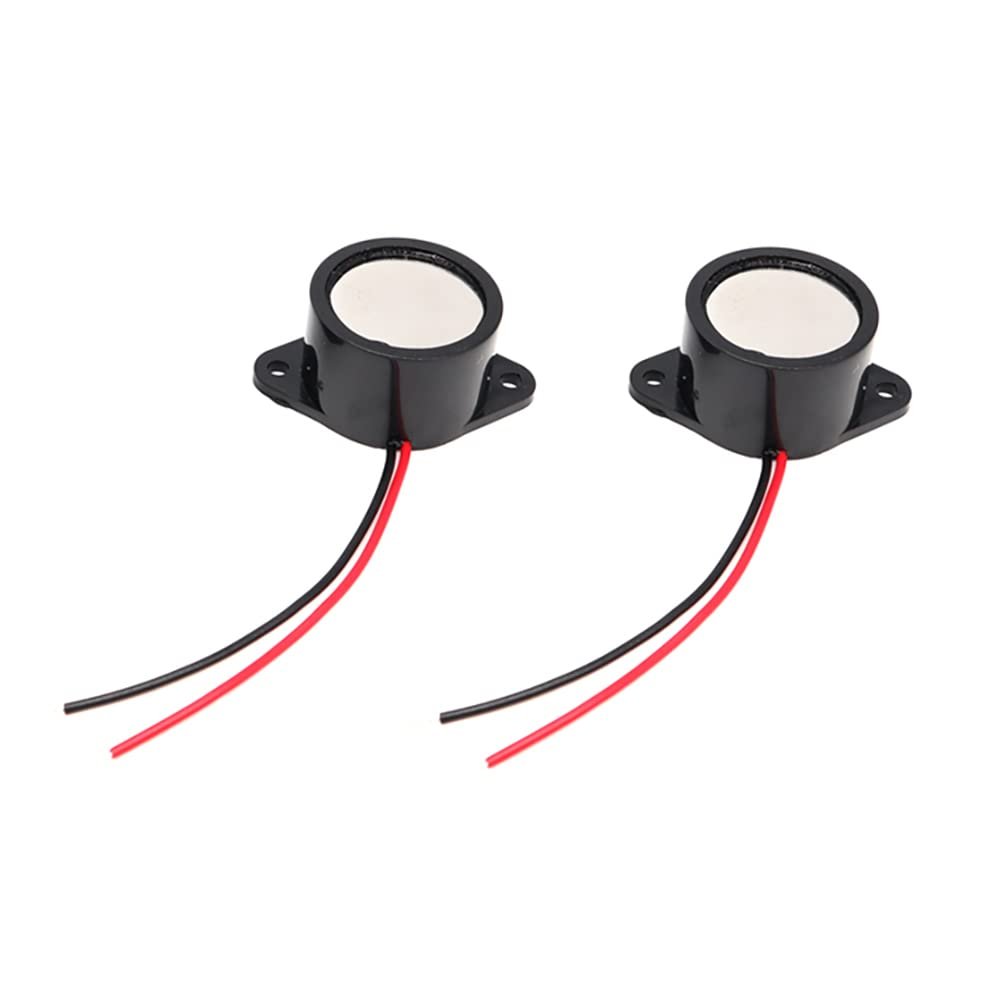 2pcs DC 3-24V Electronic Waterproof Buzzer Alarm Sounder Continuous Beep 26 x 16mm