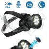 Headlamp Wearable Camera, 1080P Headlamp Headlight Body Cam, IPX4, Rechargeable Hands Head Mounted Camera with Flashlight for Outdoor Running, Camping, Hiking, view 2