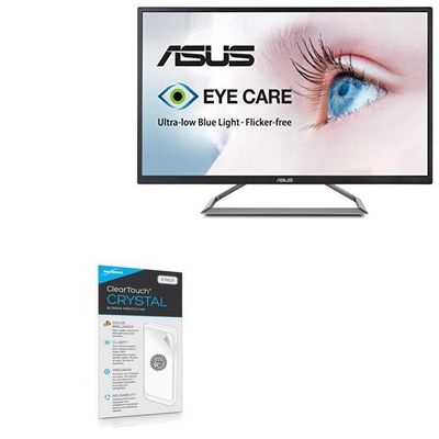 BoxWave Screen Protector Compatible with ASUS VA32UQ - ClearTouch Crystal (2-Pack), HD Film Skin - Shields from Scratches