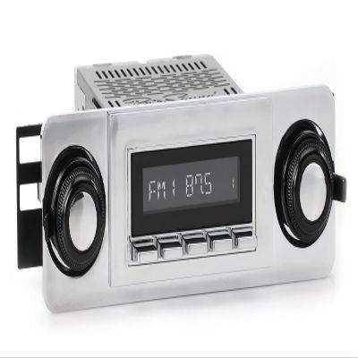 RetroSound RetroRadio AM FM Stereo 23P-93P Chrome Compatible with 1967-72 GMC C/K Series Truck