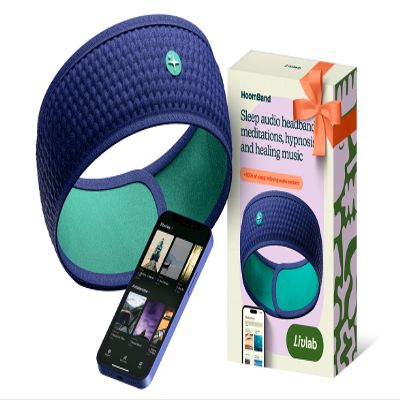 Hoom HoomBand | Bluetooth Sleep Headphones | Headband for Sleep, Travel, Meditation | Free Access to Hypnotic Stories and Sounds created by Sleep Experts | Charging Cable Included