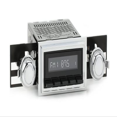 RetroSound RetroRadio AM FM Stereo 03P-73P Black Compatible with 1970-72 Oldsmobile Cutlass / 442