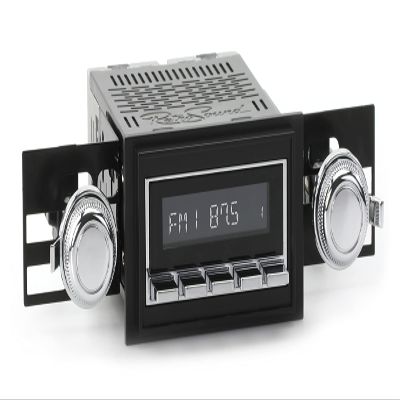 RetroSound RetroRadio AM FM Stereo 03P-73P Chrome Compatible with 1968-69 Oldsmobile Cutlass 442