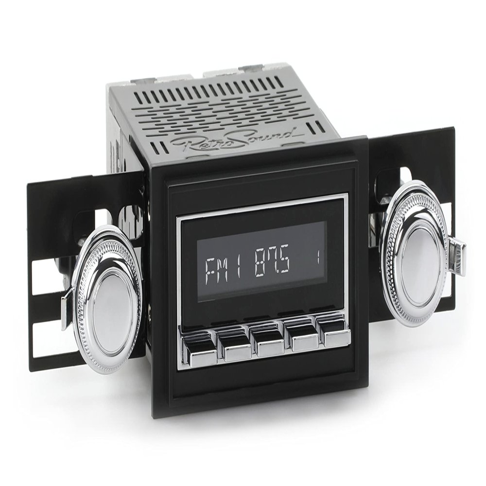 RetroSound RetroRadio AM FM Stereo 03P-73P Chrome Compatible with 1968-69 Oldsmobile Cutlass 442