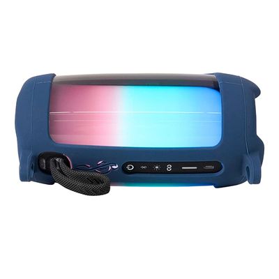 Silicone Carrying Cover for JBL Pulse 5,Travel Protective Soft Silicone Cover Sleeve Case Fit for JBL Pulse 5 Bluetooth Speaker (Tibetan Blue)