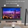 DirectNine Basics 60 inch Manual Pull Down Projection Screen, 16:9/4:3, 4K 3D HD, White, Glossy, Wall Mountable view 2