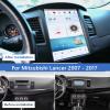 ZWNAV Qualcomm Android 11 Car Radio for Mitsubishi Lancer EVO 2014-2017 Stereo Replacement Tesla Style Touch Screen Carplay Android Auto Audio Multimedia Player GPS Navigation,with OEM Rockford view 2