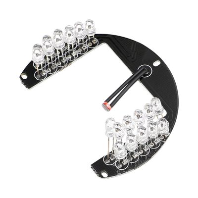Jutagoss 1Pcs 22 LED IR Illuminator for Security Camera 90 Degrees IR Led Round Plate IR Infrared Light Illuminator Board Bulb for CCTV Security Camera