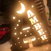 YGM Custom Name Wall Decor LED Wall Lamp Personalized Letter Night Light for Wall Decor Custom Wooden Engraved Name Night Light 26 Letters for Couples Baby Kids Bedroom Custom Wooden Lamp view 2