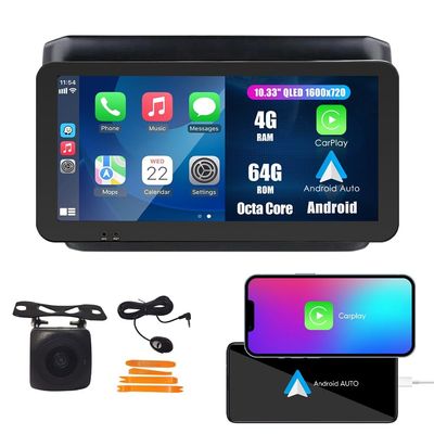 Kunfine Car CarPlay Android Auto Navigation Stereo GPS Radio Reverse Camera Display 10.33" QLED Touchscreen Headunit Tablet Pad Media Player for Suzuki Swift 2017-2020, if Applicable Octa Core 4G+64G