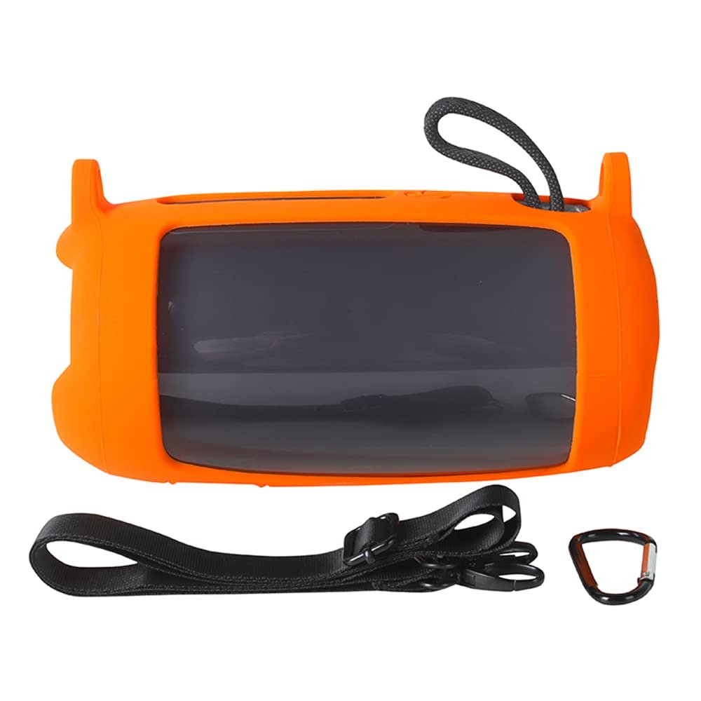 Silicone Carrying Cover for JBL Pulse 5,Travel Protective Soft Silicone Cover Sleeve Case Fit for JBL Pulse 5 Bluetooth Speaker (Orange)