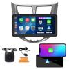 Kunfine Car CarPlay Android Auto Navigation Stereo GPS Radio Display 10.33" QLED Touchscreen Headunit Tablet Media Player for Hyundai Accent 12-17, if Applicable Octa Core 6G+128G Silver view 1