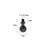 BGNing Ball Head Mount 1/4" Screw Adapter for Action Camera Phone Stand Holder Bracket (17mm Short Thread) view 2