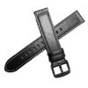 Anrir for Garmin Vivoactive 4S Bands, 18mm Geniue Leather Watch Bands for Garmin Venu 2S/Forerunner 255s/255s Music/Vivomove 3S 39mm Bands, Fossil Women's Gen 6/5E 42mm/Gen 4 Q Venture HR Bands-Black view 4