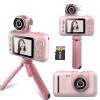 Andoer 1080P Kids Digital Camera Mini Video Camera for Kids 40MP 2.4 Inch IPS Screen 180 Rotatable Lens Cute Photo Frames Fun Games with Neck Strap Mini Desktop 32GB Tripod Birthday for Boys Girls view 1