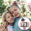 Andoer 1080P Kids Digital Camera Mini Video Camera for Kids 40MP 2.4 Inch IPS Screen 180 Rotatable Lens Cute Photo Frames Fun Games with Neck Strap Mini Desktop 32GB Tripod Birthday for Boys Girls view 4