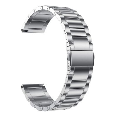 Anrir Bands for Garmin Vivoactive 4S, 18mm Stainless Steel Watch Bands for Garmin Venu 2S/Forerunner 255s/255s Music/Vivomove 3S 39mm Bands, Fossil Women's Gen 6/5E 42mm/Gen 4 Q Venture HR Band-Silver