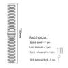Anrir Bands for Garmin Vivoactive 4S, 18mm Stainless Steel Watch Bands for Garmin Venu 2S/Forerunner 255s/255s Music/Vivomove 3S 39mm Bands, Fossil Women's Gen 6/5E 42mm/Gen 4 Q Venture HR Band-Silver view 3