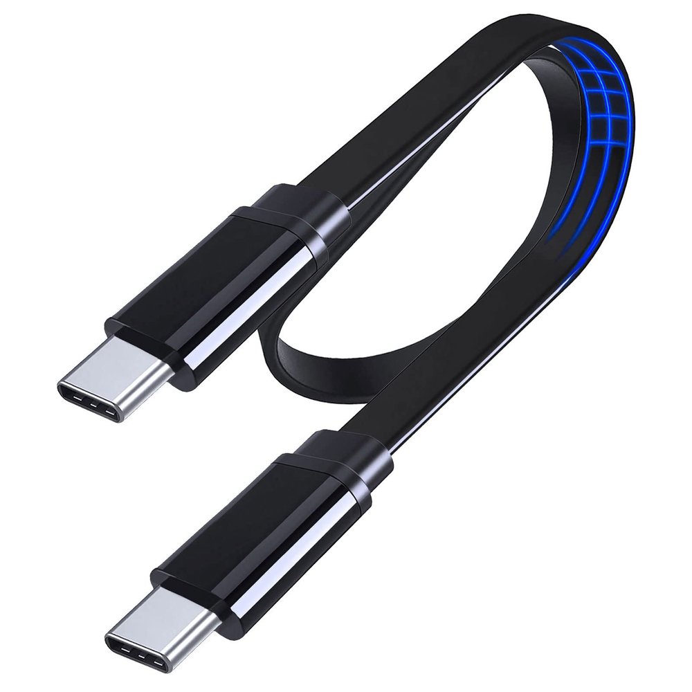 1M Flat USB C to USB C PD 60W Type C Charger Cable for iPhone 17 Air 16 Plus/15 Pro Max,MacBook Air,iPad Pro,iPad Air 5,iPad Mini 6| Galaxy S26 S25 S24 S23 S22 A53 A54 | Pixel 10 9 Pro XL 8 8A 7