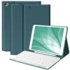 BQSS for iPad 9th Generation Case with Keyboard 10.2 Inch, Detachable Wireless Bluetooth Keyboard Case with Pencil Holder for iPad 9th/8th/7th, for iPad Air 3rd Gen/Pro 10.5 inch (Dark Green) view 1