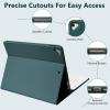 BQSS for iPad 9th Generation Case with Keyboard 10.2 Inch, Detachable Wireless Bluetooth Keyboard Case with Pencil Holder for iPad 9th/8th/7th, for iPad Air 3rd Gen/Pro 10.5 inch (Dark Green) view 4