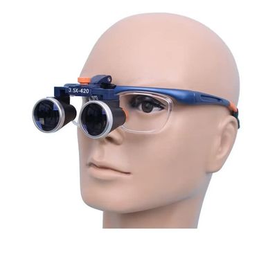 3.5X Magnifier Glasses Binocular Loupe Prismatic Can Matched with Myopia Presbyopia Lenses