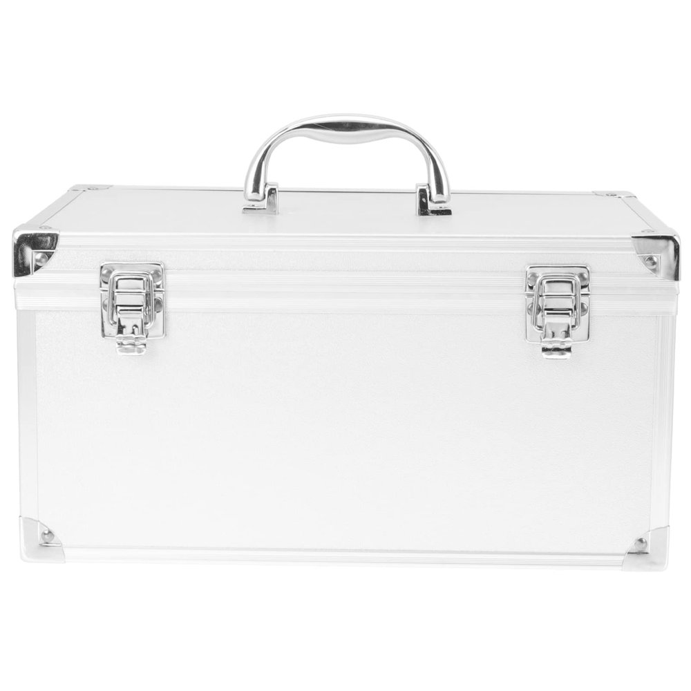 OUNONA Aluminum Storage Box Tool Box Chest Box Pick Up Truck Bed Trailer Box Family First Aid Box Medicine Box Organizer for Home