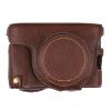 Andoer Protective Case for Instant Camera, Portable Camera Bag, Faux Leather Camera Carry Case with Shoulder Strap, Replacement for Fujifilm X100V/X100F Camera, Coffee, Coffee view 3
