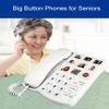 Big Phone for Seniors, LD858HF Key Amplified Telephone Photo Memory Corded Landline for Low, Last Number Redial, Flash, Volume Control, Hands view 2